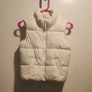 Old Navy Off-White Puffer Vest